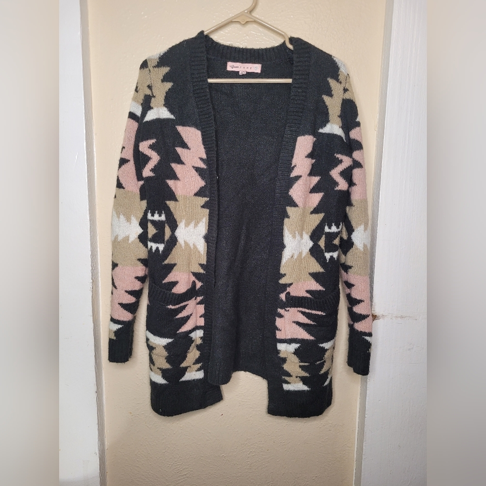 Crave fame Cardigan Sweater soft black XL Womens